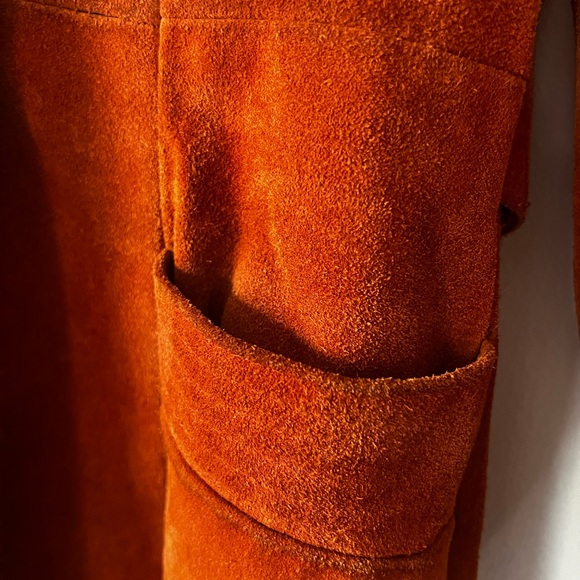 Vintage Penny Lane Suede Coat with Faux Fur Collar - Picture 5 of 15